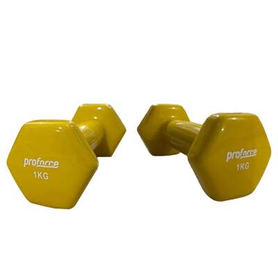 VİNİLY KÖŞELİ DUMBELL 1 KG - 1