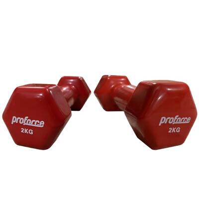 VİNİLY KÖŞELİ DUMBELL 2 KG - 1