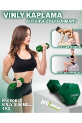 VİNİLY KÖŞELİ DUMBELL 4 KG - 2